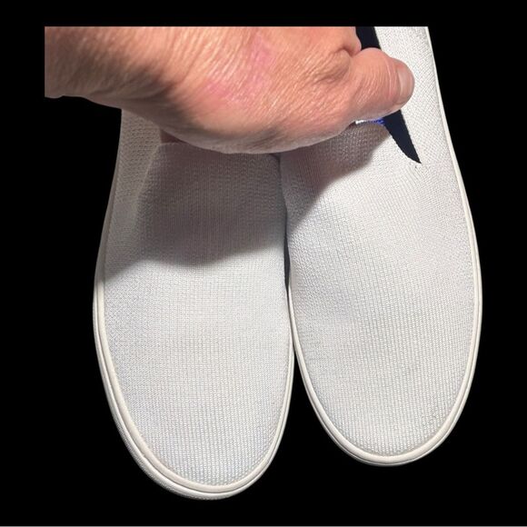 Rothy's The Original Slip On Sneaker Sz 7 Washable White Knit Casual Shoe - Picture 6 of 11